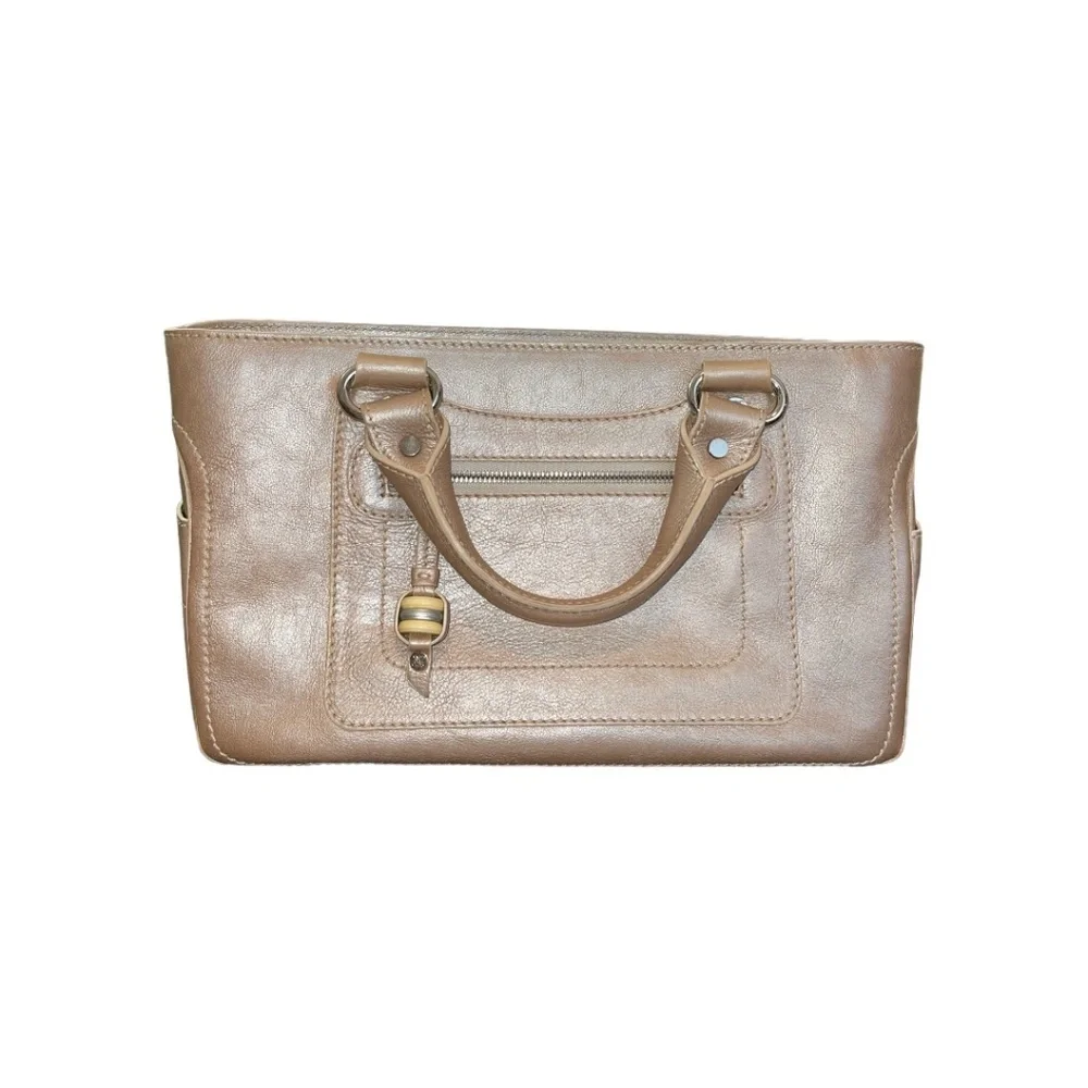 Auth Celine Champagne Lambskin Boogie Bag & Bag Charm - Picture 2 of 11